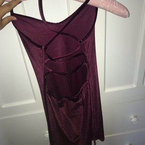Velvet maroon/purple dress